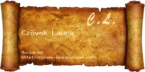 Czövek Laura névjegykártya